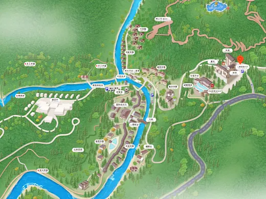 桦南结合景区手绘地图智慧导览和720全景技术，可以让景区更加“动”起来，为游客提供更加身临其境的导览体验。